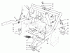Rasen- und Garten Traktoren 30612 - Toro Groundsmaster 120 Tractor (SN: 220000001 - 220999999) (2002) Ricambi PARKING BRAKE AND LIFT FRAME ASSEMBLY