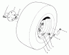 Rasen- und Garten Traktoren 30612 - Toro Groundsmaster 120 Tractor (SN: 790001 - 799999) (1997) Ricambi FRONT WHEEL ASSEMBLY