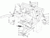Rasen- und Garten Traktoren 30612 - Toro Groundsmaster 120 Tractor (SN: 790001 - 799999) (1997) Ricambi PARKING BRAKE & LIFT FRAME ASSEMBLY