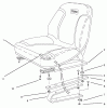 Rasen- und Garten Traktoren 30612 - Toro Groundsmaster 120 Tractor (SN: 890001 - 899999) (1998) Ricambi SEAT ASSEMBLY