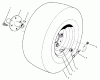 Rasen- und Garten Traktoren 30612TE - Toro Groundsmaster 120 Tractor (SN: 220000001 - 220999999) (2002) Ricambi FRONT WHEEL ASSEMBLY