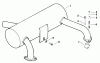 Rasen- und Garten Traktoren 30718 - Toro ProLine 118 (SN: 3900001 - 3999999) (1993) Ricambi EXHAUST