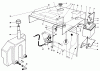 Rasen- und Garten Traktoren 30718 - Toro ProLine 118 (SN: 3900001 - 3999999) (1993) Ricambi HOOD, FUEL TANK & HYDRAULIC RESERVOIR ASSEMBLY