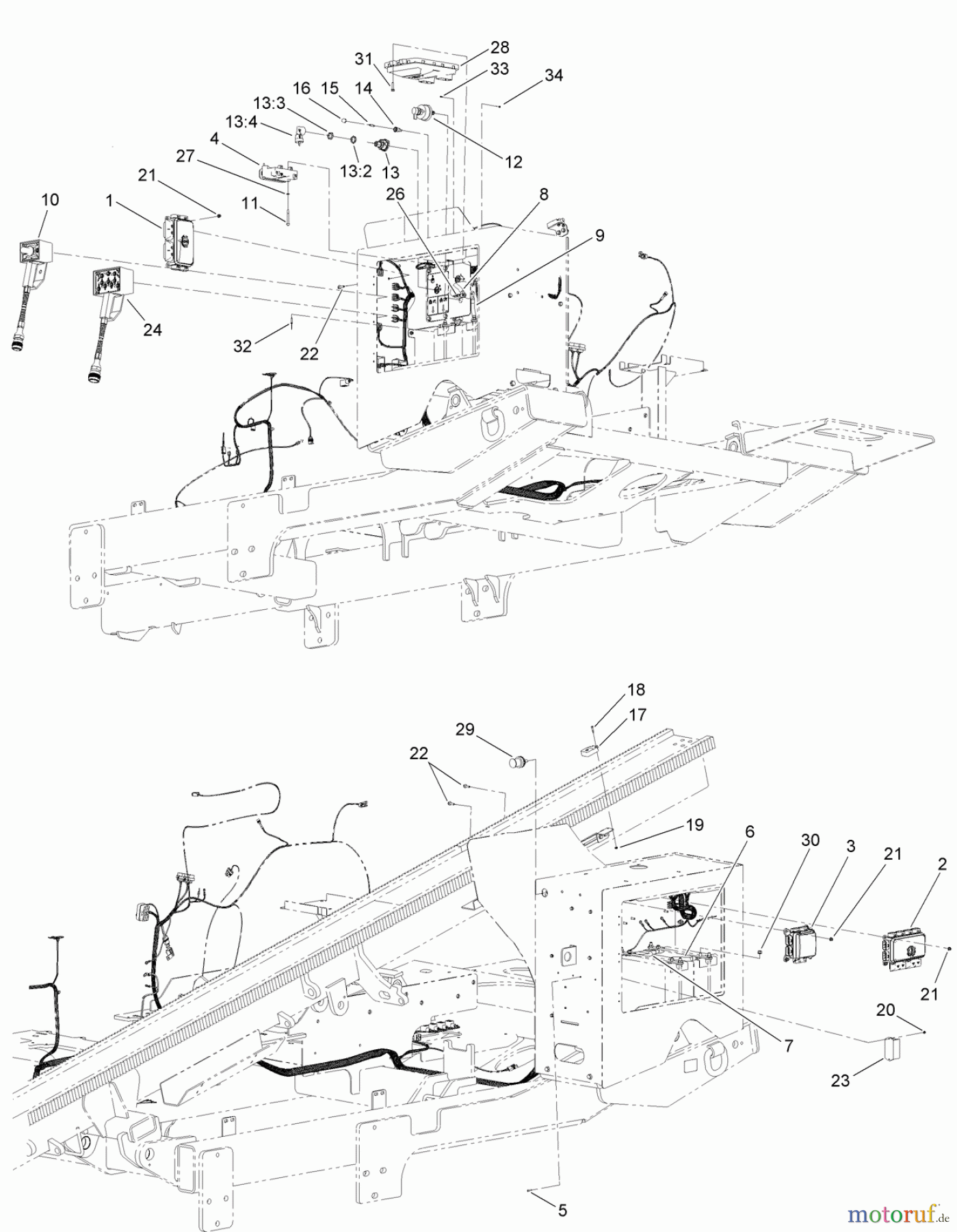  Zubehör 23823 - Toro 4045 Directional Drill with Cab (SN: 314000001 - 314999999) (2014) TRAVEL PENDANT AND LIFE JACKET ASSEMBLY