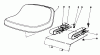 Rasen- und Garten Traktoren 30775 - Toro Groundsmaster 52 (SN: 100001 - 199999) (1981) Ricambi STANDARD SEAT KIT MODEL NO.30765