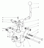 Rasen- und Garten Traktoren 30775 - Toro Groundsmaster 52 (SN: 100001 - 199999) (1981) Ricambi VALVE AND LEVER ASSEMBLY