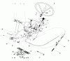 Rasen- und Garten Traktoren 30775 - Toro Groundsmaster 52 (SN: 300001 - 399999) (1983) Ricambi PEDALS AND STEERING WHEEL ASSEMBLY
