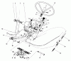 Rasen- und Garten Traktoren 30775 - Toro Groundsmaster 52 (SN: 400001 - 499999) (1984) Ricambi PEDALS AND STEERING WHEEL ASSEMBLY