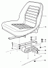 Rasen- und Garten Traktoren 30798 - Toro Groundsmaster 220 (SN: 0000001 - 0999999) (1990) Ricambi STANDARD SEAT KIT MODEL NO. 30769