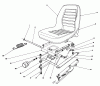Rasen- und Garten Traktoren 30798 - Toro Groundsmaster 220 (SN: 2000001 - 2999999) (1992) Ricambi DELUXE SEAT KIT MODEL NO. 30772