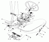 Rasen- und Garten Traktoren 30798 - Toro Groundsmaster 220 (SN: 2000001 - 2999999) (1992) Ricambi PEDALS & STEERING WHEEL ASSEMBLY
