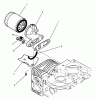 Rasen- und Garten Traktoren Y1-16OEE4 - Toro 616-Z Tractor (SN: 2000001 - 2999999) (1992) Ricambi OIL FILTER ASSEMBLY