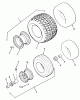 Rasen- und Garten Traktoren Z1-24OE05 - Toro 724-Z Tractor (SN: 2000001 - 2999999) (1992) Ricambi WHEELS AND TIRES