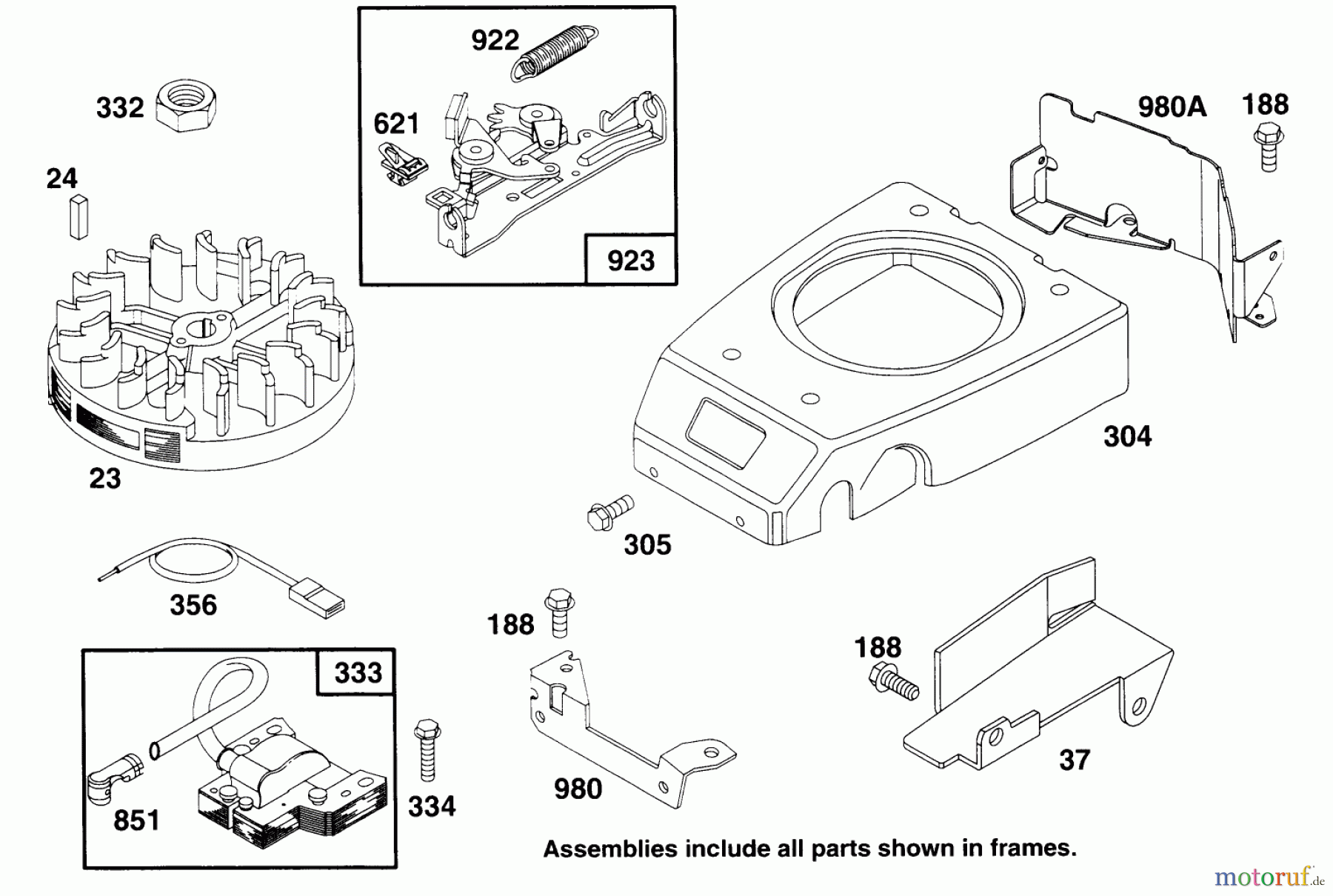 Rasenmäher 22150 - Toro Walk-Behind Mower (SN: 6900001 - 6999999) (1996) ENGINE GTS 150 #6