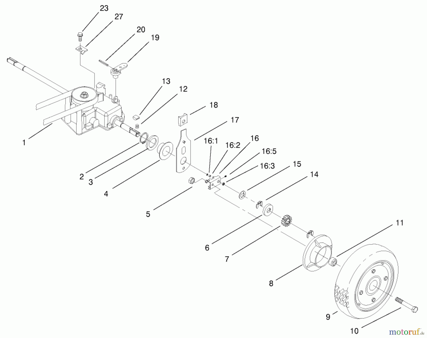 Rasenmäher 22173 - Toro 53cm Heavy-Duty Recycler Mower (SN: 200000001 - 200999999) (2000) CONTROLS, PANEL AND BAIL ASSEMBLY