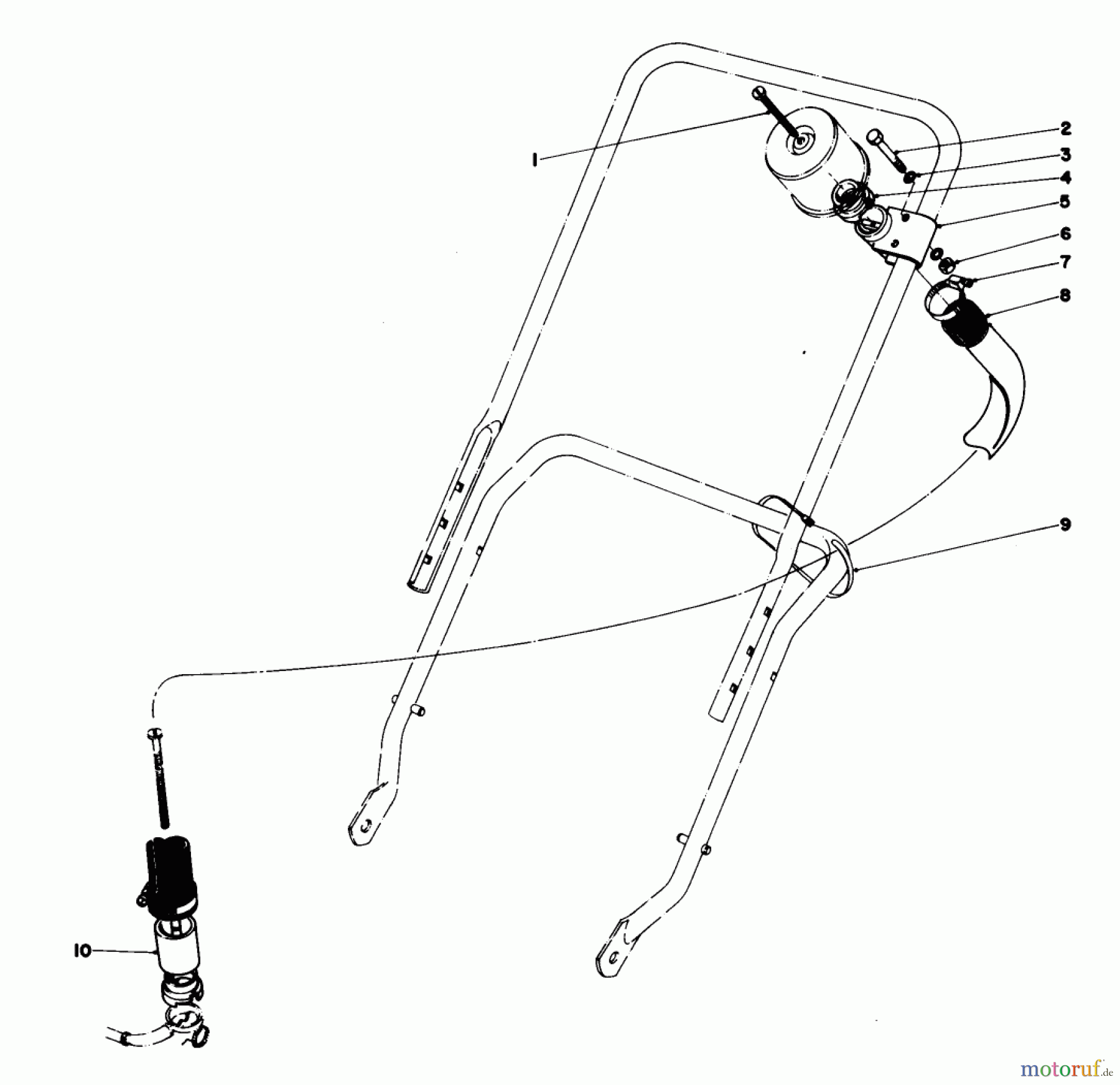 Rasenmäher 23333 - Toro Walk-Behind Mower (SN: 7000001 - 7999999) (1977) REMOTE AIR CLEANER KIT NO. 28-0580 (OPTIONAL)