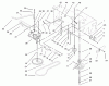 Rasenmäher für Großflächen 30171 - Toro Mid-Size ProLine Mower, Gear Drive, 12.5 hp, 32" Side Discharge Deck (SN: 230005001 - 230999999) (2003) Ricambi TRANSMISSION AND DRIVE PULLEY ASSEMBLY