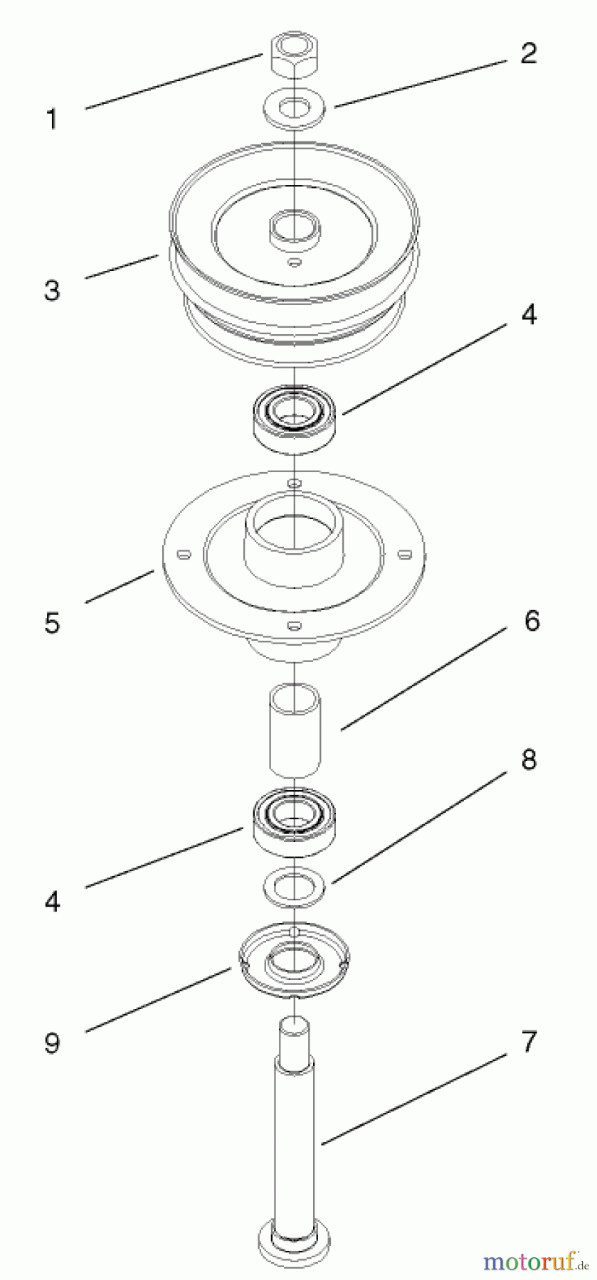 Rasenmäher für Großflächen 30332 - Toro Mid-Size ProLine Mower, Gear Drive, 15 hp, 44