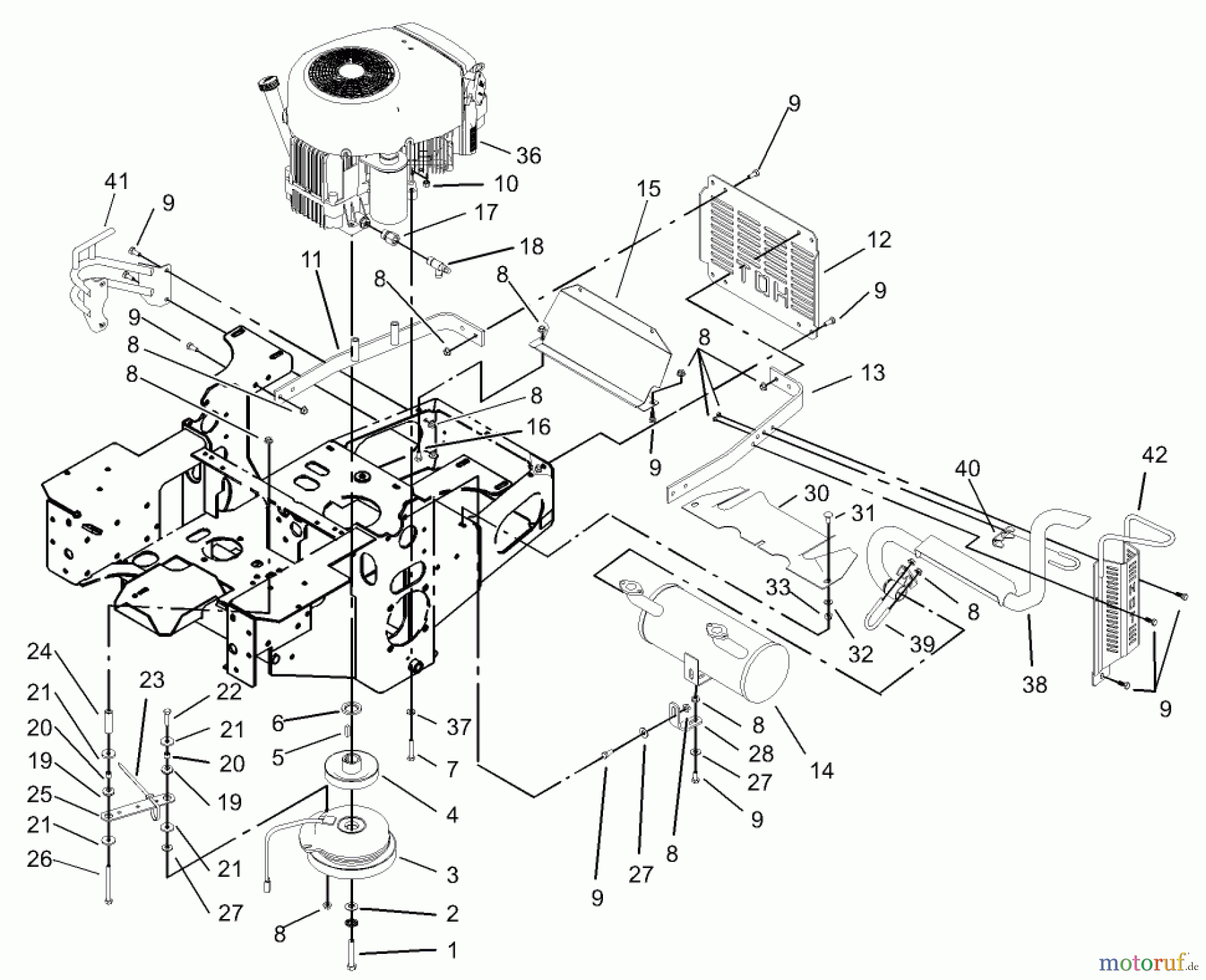 Zerto-Turn Mäher 74176 (Z147) - Toro Z Master Mower, 44