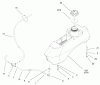 Zerto-Turn Mäher 74178 (Z150) - Toro Z Master Mower, 52" SFS Side Discharge Deck (SN: 220000001 - 220000312) (2002) Ricambi FUEL SYSTEM ASSEMBLY