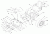 Zerto-Turn Mäher 74178 (Z150) - Toro Z Master Mower, 52" SFS Side Discharge Deck (SN: 230005001 - 230006000) (2003) Ricambi MAIN FRAME ASSEMBLY