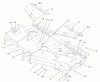 Zerto-Turn Mäher 74234 (Z255) - Toro Z Master Mower, 62" SFS Side Discharge Deck (SN: 220000001 - 220999999) (2002) Ricambi DECK, DEFLECTOR AND ROLLER ASSEMBLY