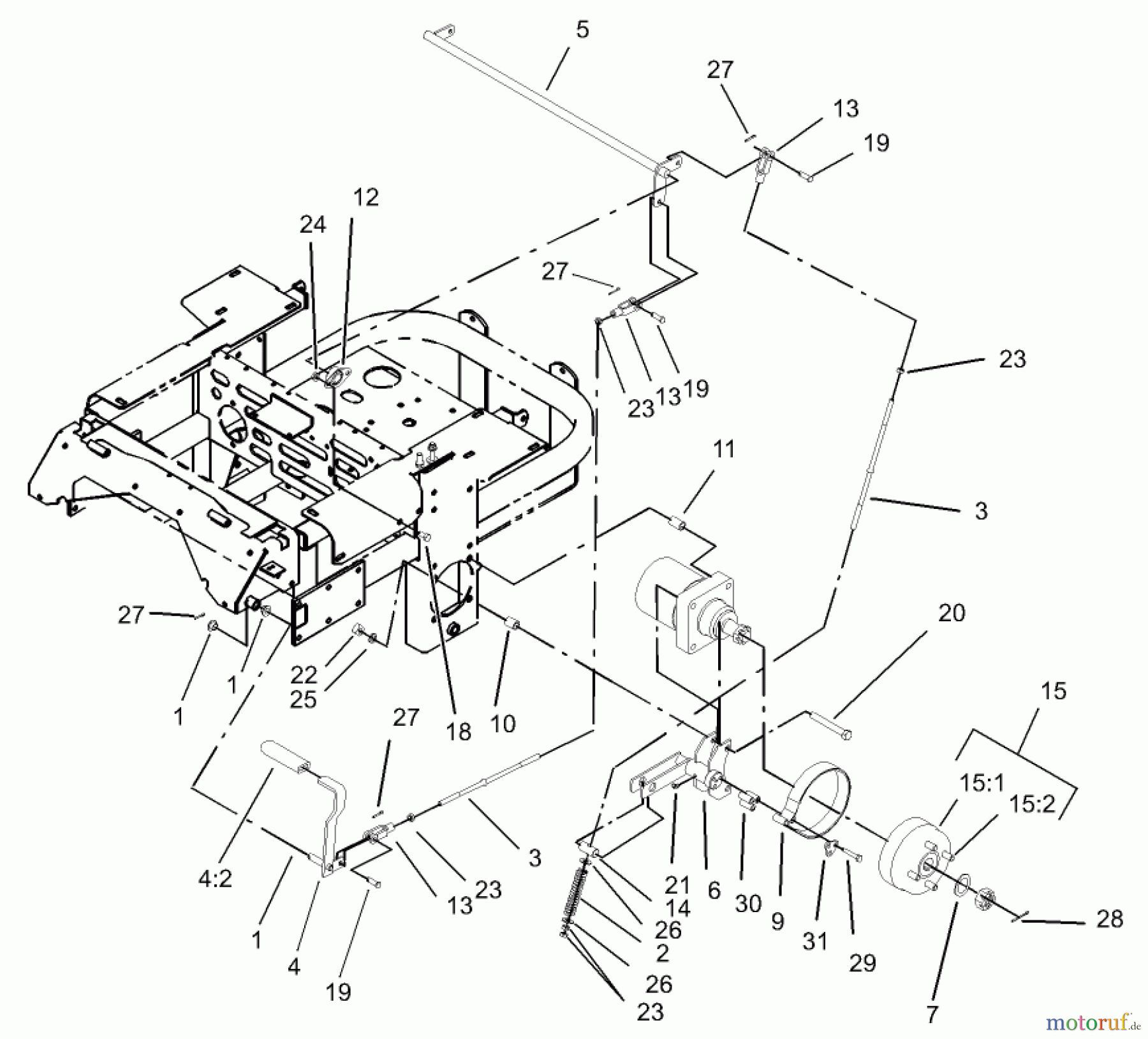 Zerto-Turn Mäher 74259 (Z288E) - Toro Z Master Mower, 72