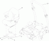 Zerto-Turn Mäher 74267CP (Z595-D) - Toro Z Master Mower, 60" TURBO FORCE Side Discharge Deck (SN: 270000001 - 270999999) (2007) Ricambi SEAT AND ROLL-OVER PROTECTION SYSTEM ASSEMBLY
