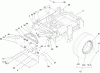 Zerto-Turn Mäher 74271 (Z550) - Toro Z Master Mower, 52" TURBO FORCE Side Discharge Deck (SN: 280000001 - 280999999) (2008) Ricambi MAIN FRAME AND REAR WHEEL ASSEMBLY