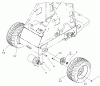 Compact Utility Loaders 22303 - Toro Dingo 320-D Traction Unit (SN: 200000001 - 200000500) (2000) Ricambi WHEEL AND MOTOR ASSEMBLY