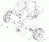 Compact Utility Loaders 22303 - Toro Dingo 320-D Traction Unit (SN: 200000501 - 200999999) (2000) Ricambi WHEEL AND MOTOR ASSEMBLY