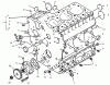 Compact Utility Loaders 22303 - Toro Dingo 320-D Traction Unit (SN: 990001 - 999999) (1999) Ricambi CRANKCASE ASSEMBLY