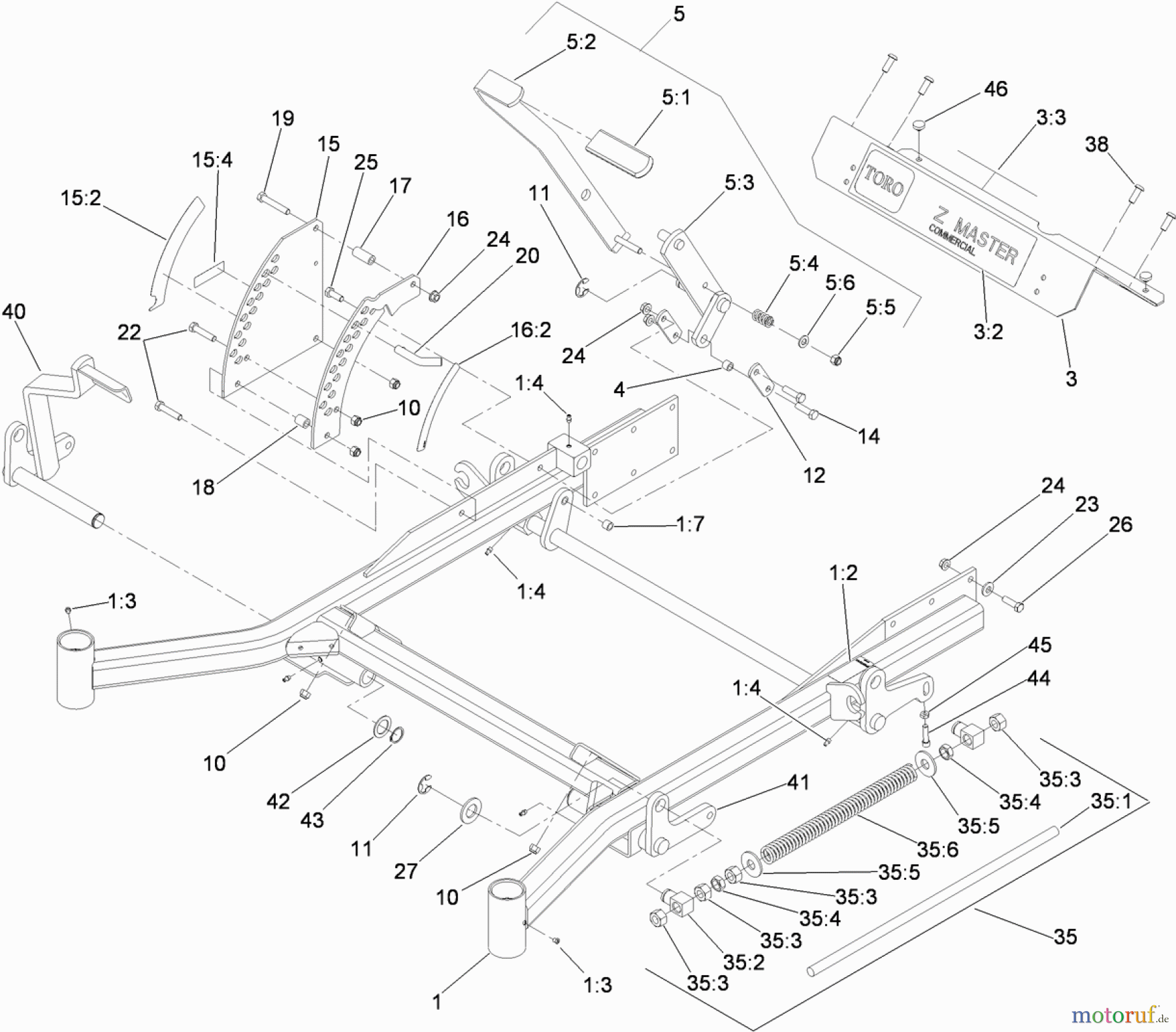 Zerto-Turn Mäher 74297 (Z500) - Toro Z Master Mower, 72
