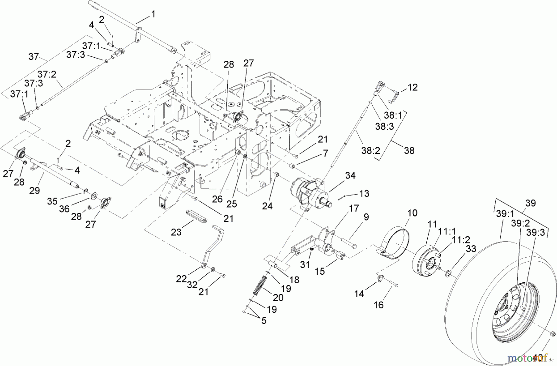 Zerto-Turn Mäher 74415 (Z449) - Toro Z Master Mower, 52