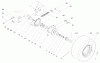 Compact Utility Loaders 22304 - Toro Dingo 222 Traction Unit (SN: 200000001 - 200999999) (2000) Ricambi FRONT WHEEL ASSEMBLY
