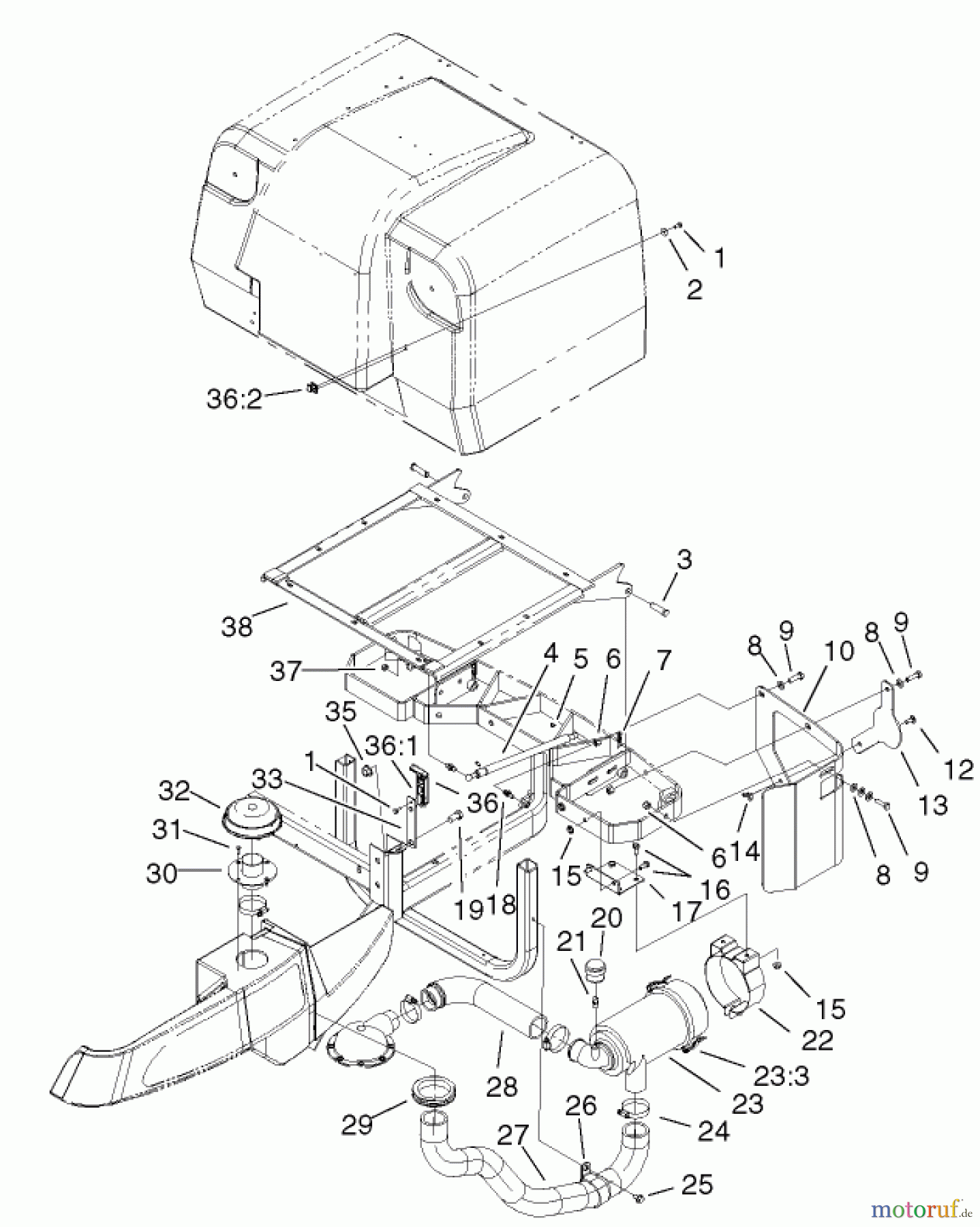 Zerto-Turn Mäher 74805 (Z355) - Toro Z Master 48