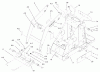 Compact Utility Loaders 22305 - Toro Dingo 322 Compact Utility Loader (SN: 220000001 - 220000200) (2002) Ricambi FRAME AND LOADER ARM ASSEMBLY