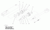 Compact Utility Loaders 22305 - Toro Dingo 322 Compact Utility Loader (SN: 220000001 - 220000200) (2002) Ricambi HYDRAULIC CYLINDER KIT ASSEMBLY NO. 100-4163