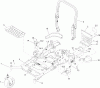 Zerto-Turn Mäher 74953 - Toro Z Master G3 Riding Mower, 52" TURBO FORCE Side Discharge Deck (SN: 311000001 - 311000580) (2011) Ricambi FRAME AND CASTER ASSEMBLY
