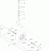 Zerto-Turn Mäher 74954 - Toro Z Master Commercial 3000 Series Riding Mower, 60" TURBO FORCE Side Discharge Deck (SN: 312000001 - 312999999) (2012) Ricambi CASTER WHEEL AND FORK ASSEMBLY