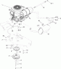 Zerto-Turn Mäher 78928 - Toro Z Master G3 Riding Mower, 72" TURBO FORCE Side Discharge Deck (SN: 311000001 - 311999999) (2011) Ricambi ENGINE, MUFFLER AND CLUTCH ASSEMBLY