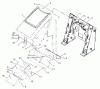 Compact Utility Loaders 22306 - Toro Dingo TX 420 Compact Utility Loader (SN: 230000301 - 230000600) (2003) Ricambi HOOD ASSEMBLY