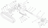 Compact Utility Loaders 22306 - Toro Dingo TX 420 Traction Unit (SN: 210000001 - 210000500) (2001) Ricambi TRACK AND TRACTION ASSEMBLY