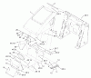 Compact Utility Loaders 22307 - Toro Dingo TX 425 Wide Track Compact Utility Loader (SN: 220000401 - 220999999) (2002) Ricambi HOOD ASSEMBLY