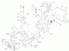 Compact Utility Loaders 22307 - Toro Dingo TX 425 Wide Track Compact Utility Loader (SN: 220000401 - 220999999) (2002) Ricambi MAIN FRAME AND FUEL TANK ASSEMBLY
