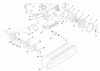 Compact Utility Loaders 22307 - Toro Dingo TX 425 Wide Track Compact Utility Loader (SN: 220000401 - 220999999) (2002) Ricambi TRACK AND TRACTION ASSEMBLY