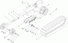 Compact Utility Loaders 22307 - Toro Dingo TX 425 Wide Track Compact Utility Loader (SN: 260000001 - 260999999) (2006) Ricambi TRACK AND TRACTION ASSEMBLY