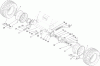 Compact Utility Loaders 22317 - Toro Dingo 220 Compact Utility Loader (SN: 314000001 - 314999999) (2014) Ricambi FRONT WHEEL ASSEMBLY