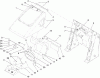 Compact Utility Loaders 22321 - Toro Dingo TX 427 Compact Utility Loader (SN: 290000001 - 290999999) (2009) Ricambi HOOD ASSEMBLY