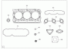 Compact Utility Loaders 22323G - Toro Dingo TX 525 Compact Utility Loader (SN: 314000001 - 314999999) (2014) Ricambi UPPER ENGINE GASKET KIT